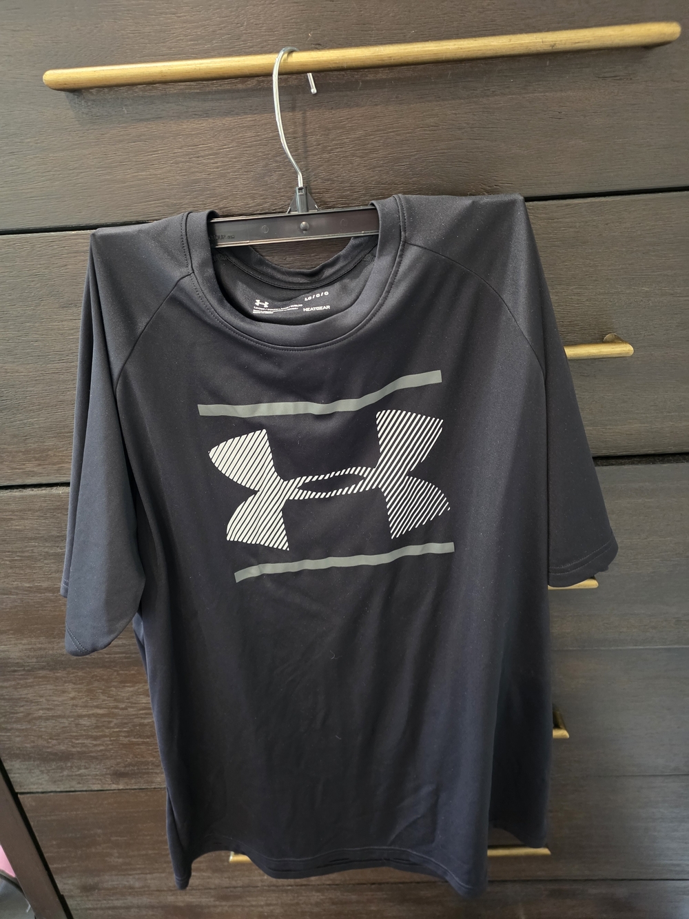 Under Armour Black Short Sleeve Logo Performance Shirt